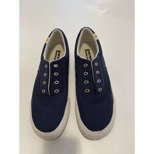 Kedsport Canvas Lace Up Sneakers Size 9 Navy Blue No Laces